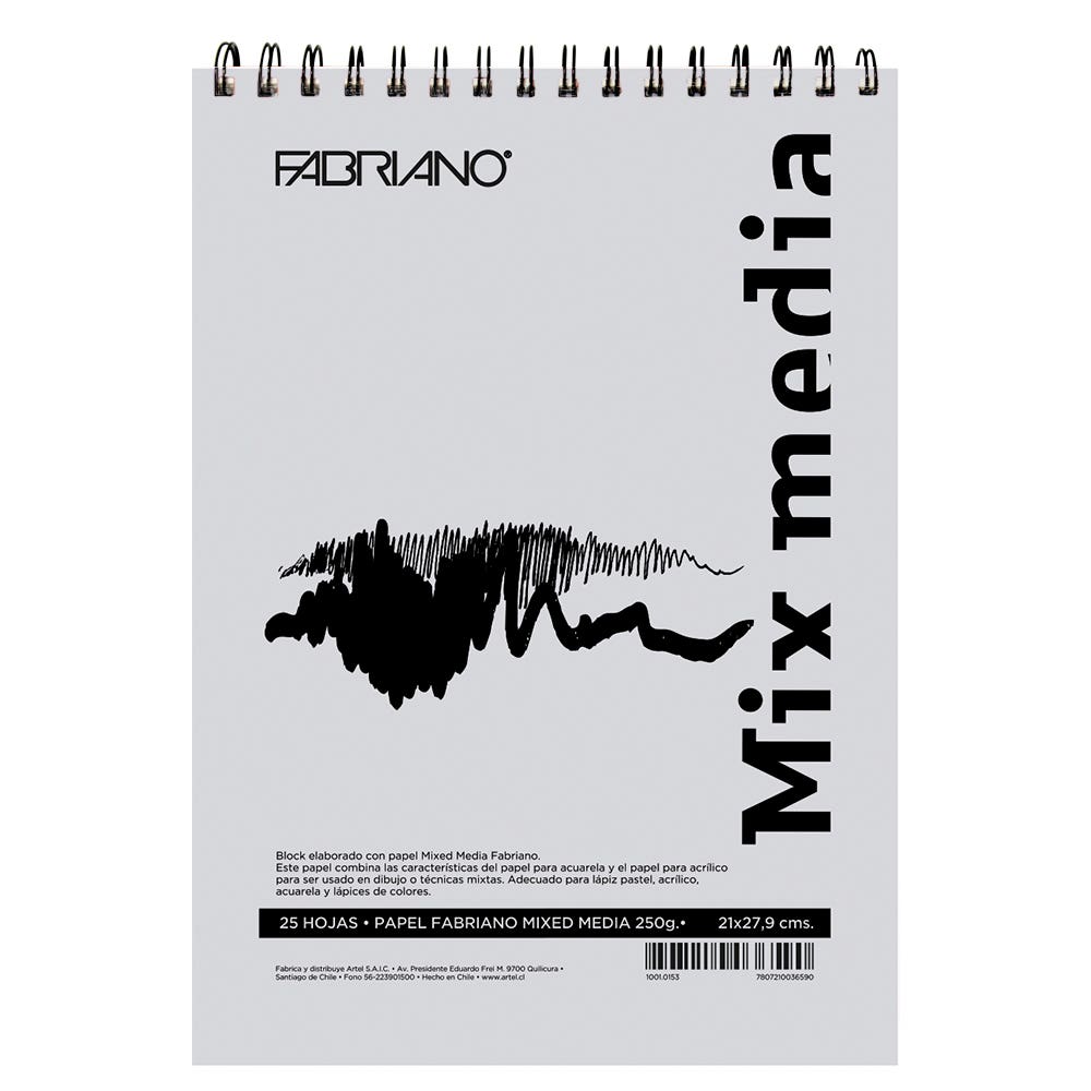 Croquera Fabriano Mix Media 21X27.9 | Nacional Librería