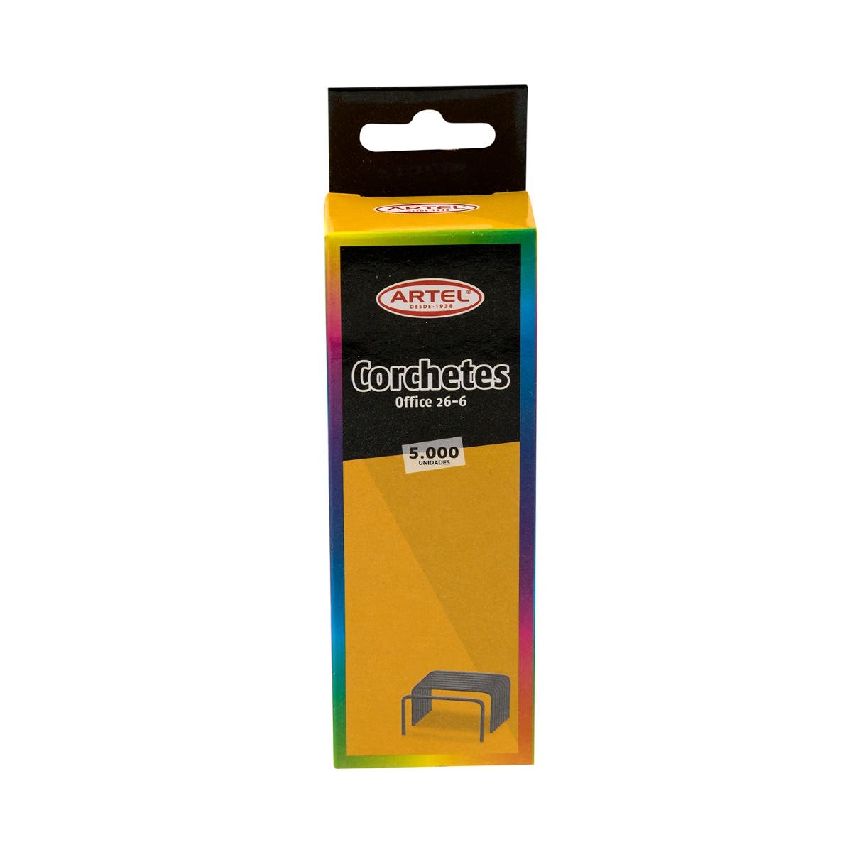 Caja 5000 Corchetes 26/6 Artel