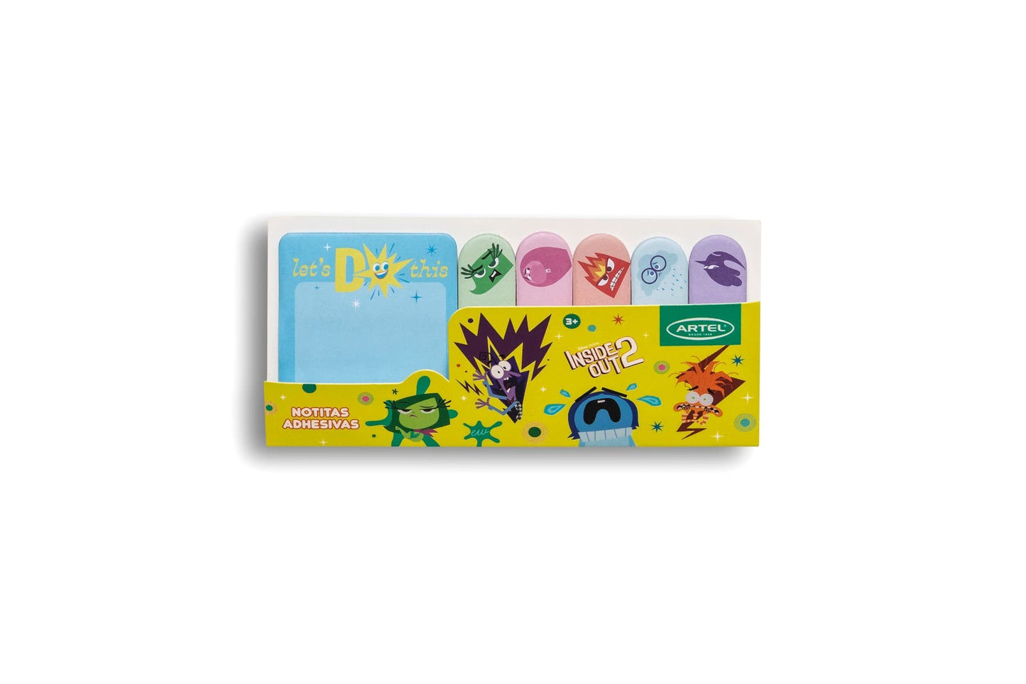 Set Mini Notas adhesivas Intensamente 2
