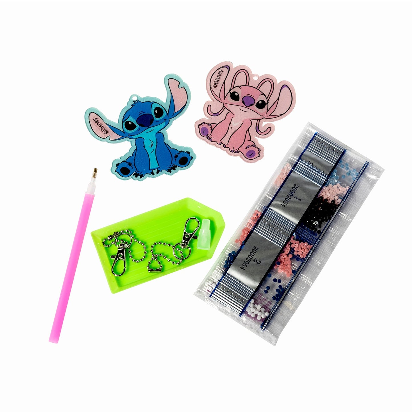 Set 2 Colgantes Crystal Painting Artel Diseño Stitch