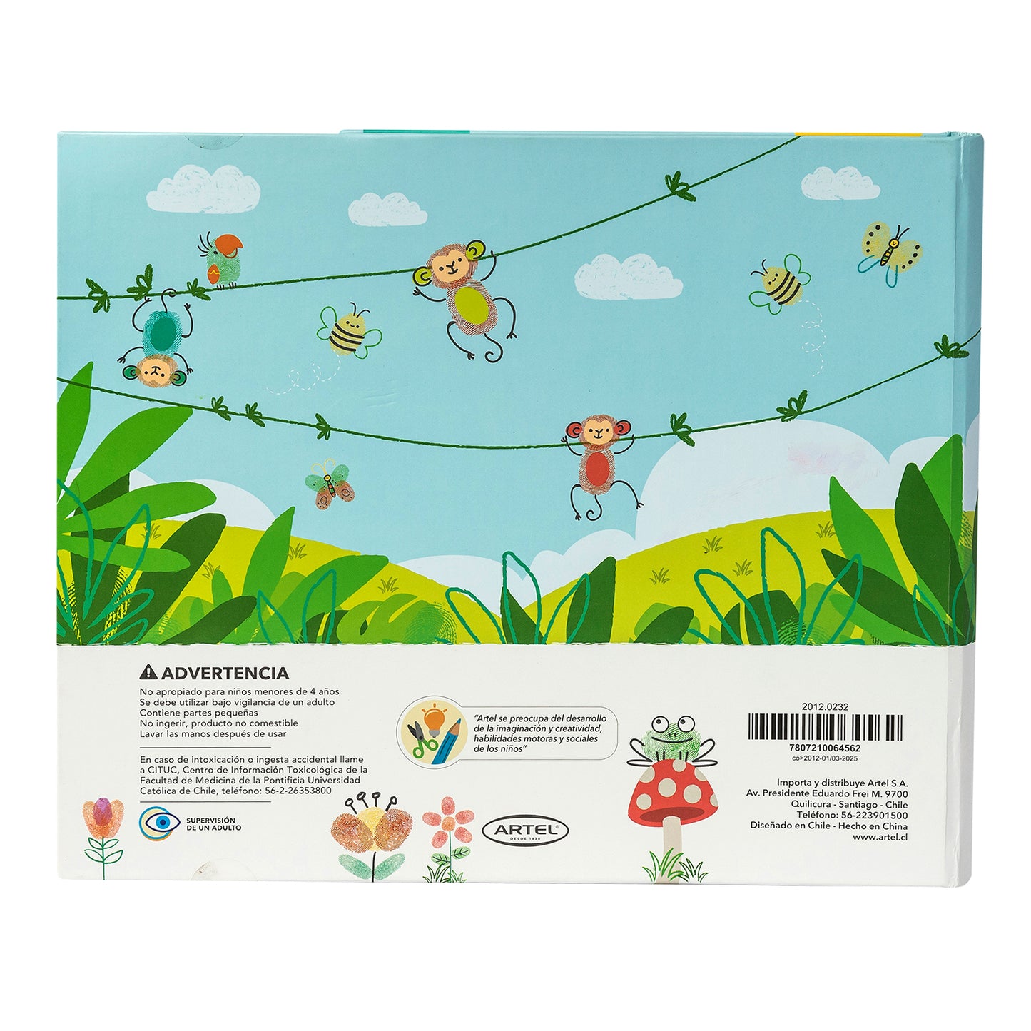 Libro de dibujos con huellas dactilares Artel
