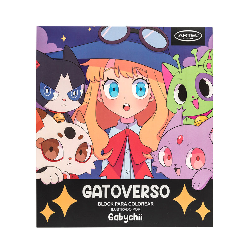 Block Para Colorear Artel Gatoverso