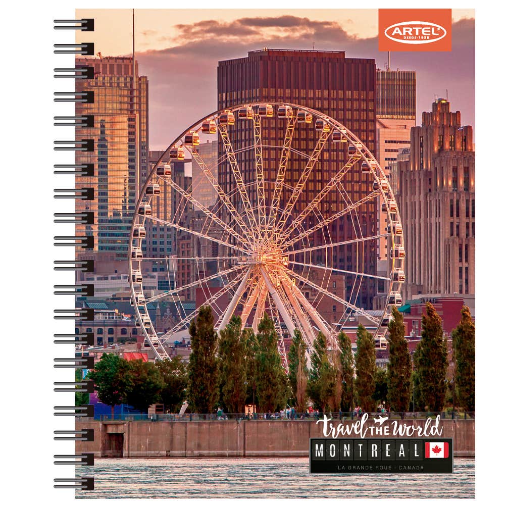 Cuaderno Universitario Travel The World 1 100 Hojas 7Mm Hojas Diseño Aleatorio Artel
