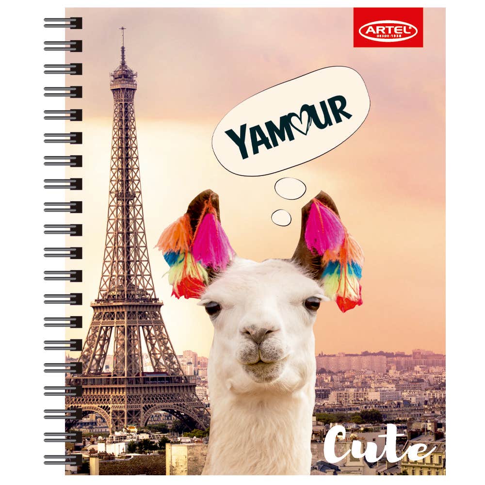 Cuaderno Universitario Cute 100 Hojas 7Mm Hojas Diseño Aleatorio Artel
