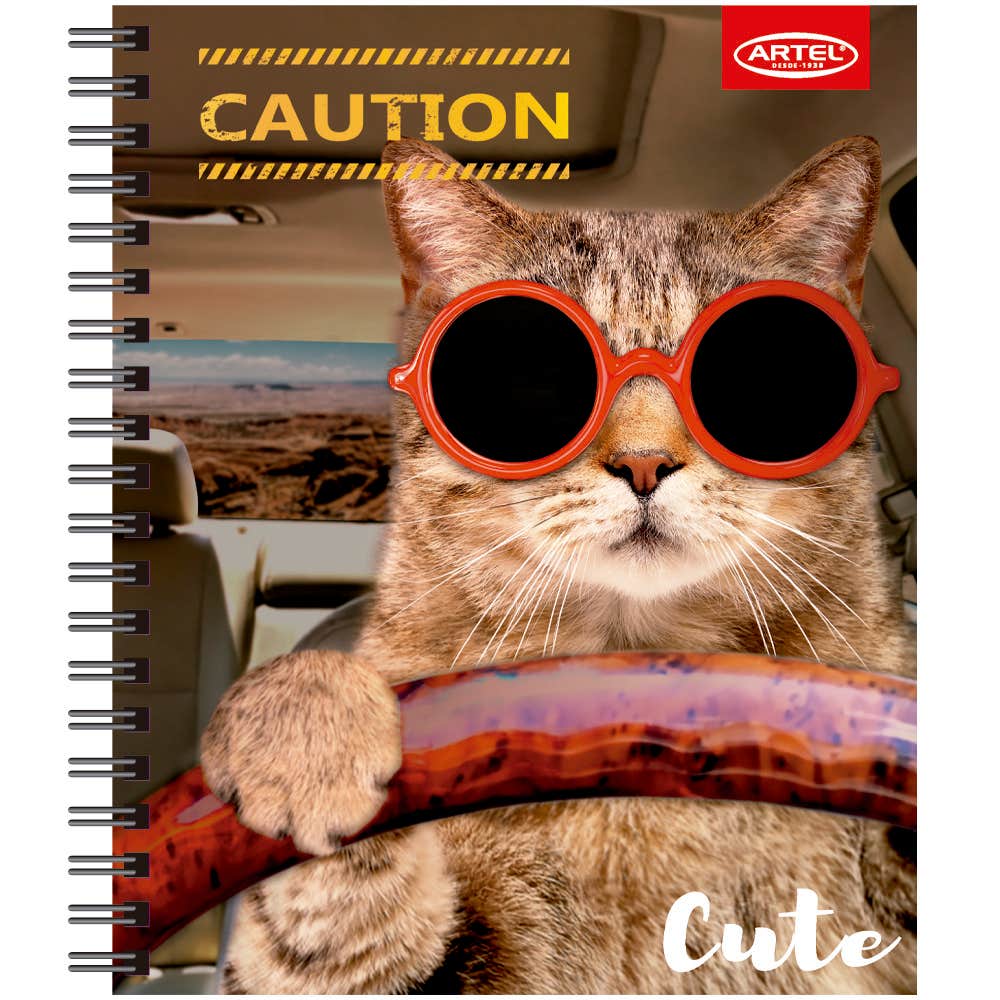 Cuaderno Universitario Cute 100 Hojas 7Mm Hojas Diseño Aleatorio Artel