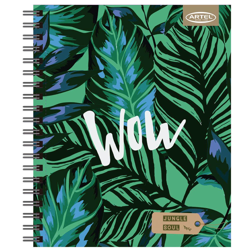 Cuaderno Universitario Jungle Soul 100 Hojas 7Mm Hojas Diseño Aleatorio Artel