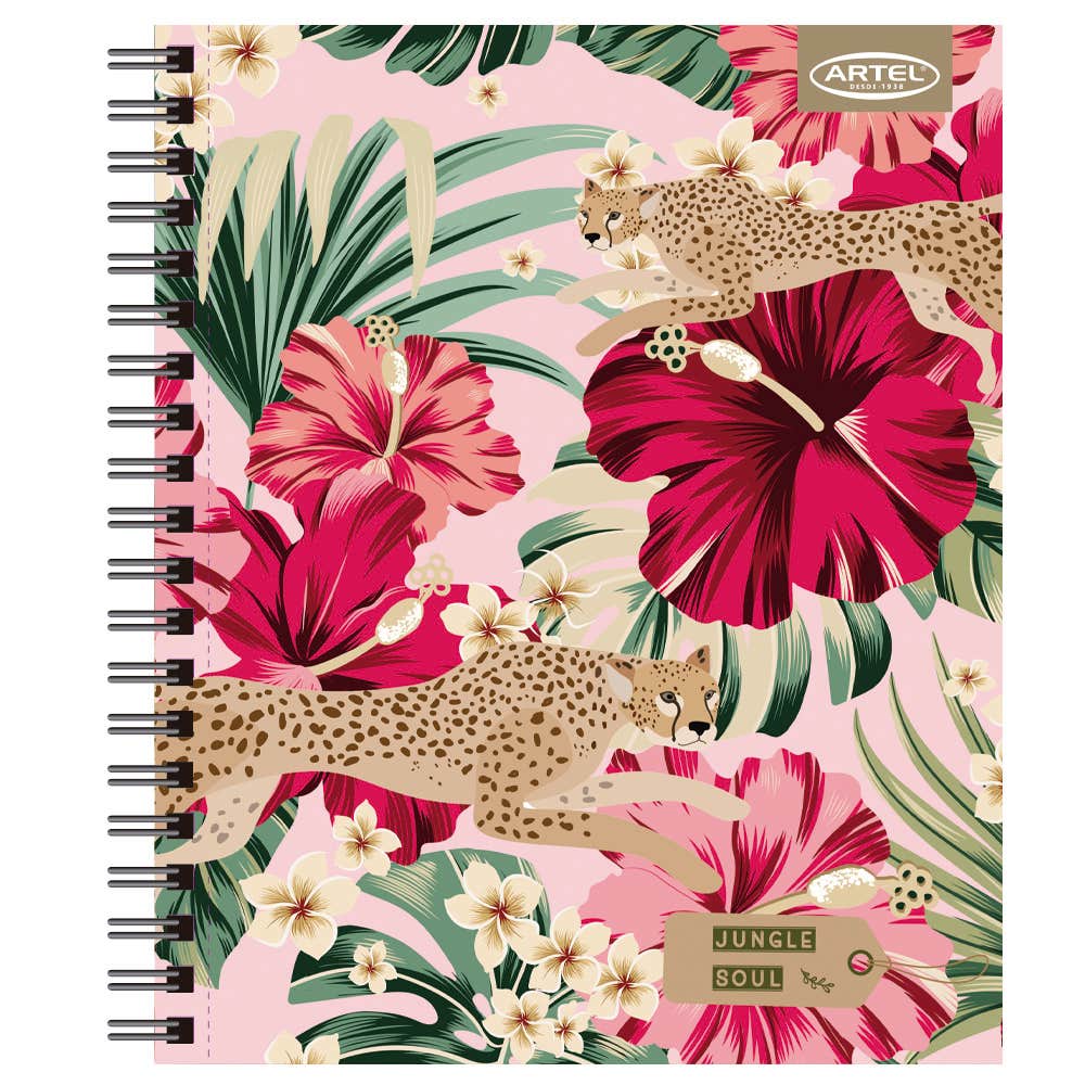 Cuaderno Universitario Jungle Soul 100 Hojas 7Mm Hojas Diseño Aleatorio Artel