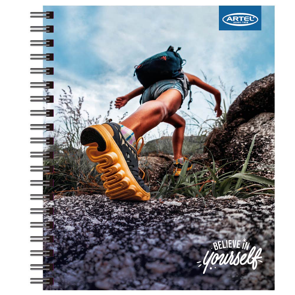 Cuaderno Universitario Belive In Yourself 100 Hojas 7Mm Hojas Diseño Aleatorio Artel