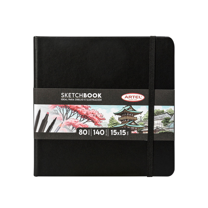 Sketchbook Artel 15X15 Negro