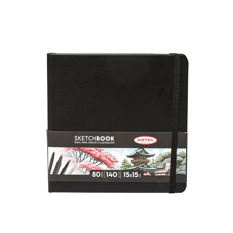 Sketchbook Artel 15X15 Negro