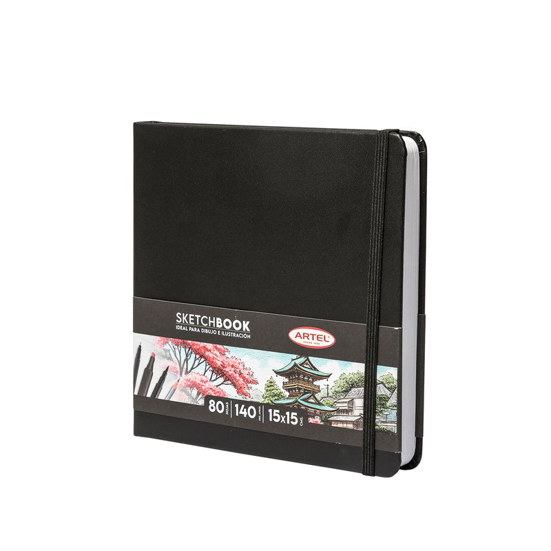 Sketchbook Artel 15X15 Negro
