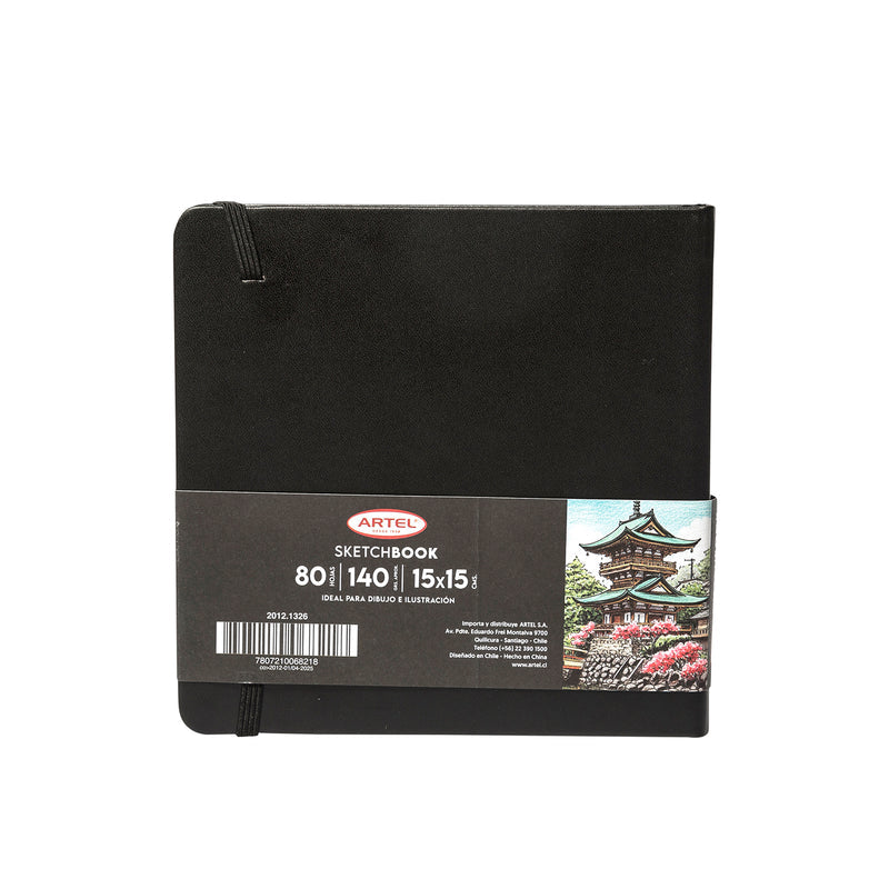 Sketchbook Artel 15X15 Negro