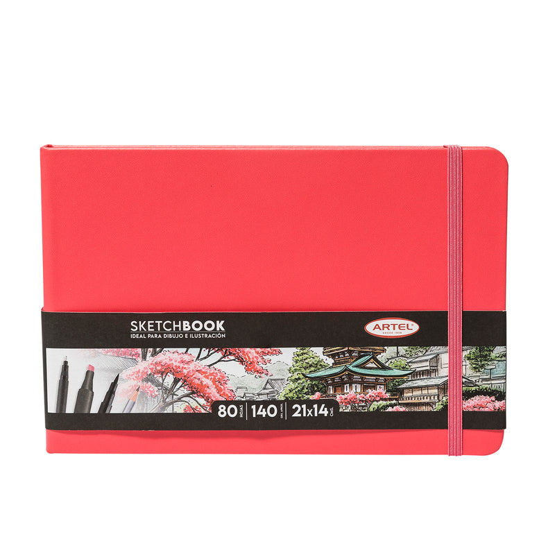 Sketchbook Artel 21X14 Roja