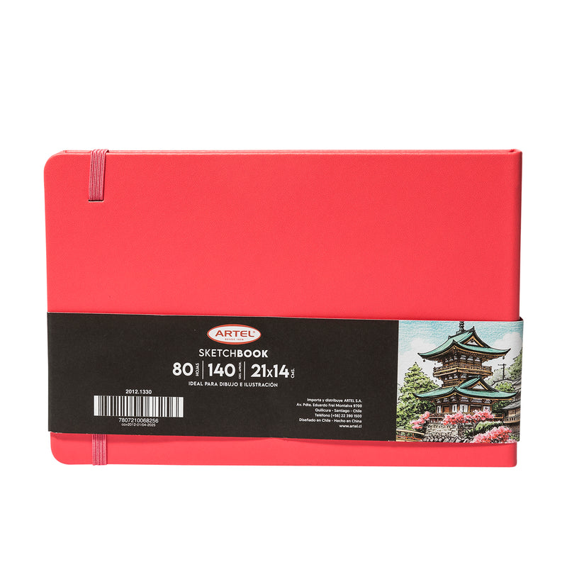 Sketchbook Artel 21X14 Roja