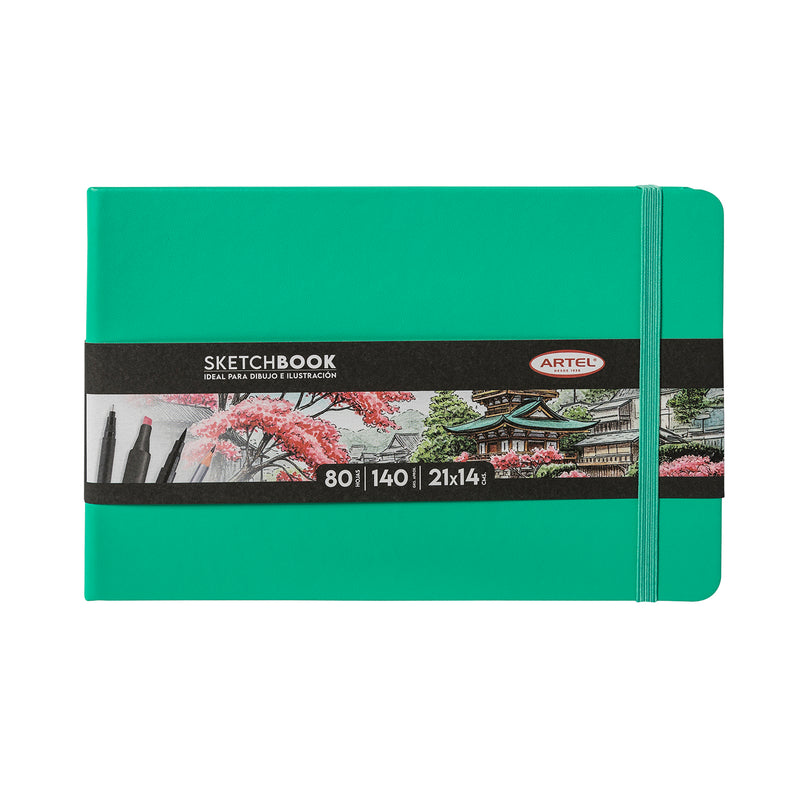 Sketchbook Artel 21X14 Verde