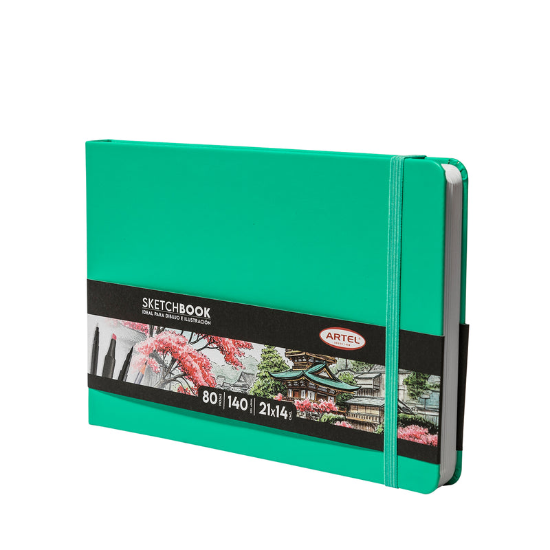 Sketchbook Artel 21X14 Verde