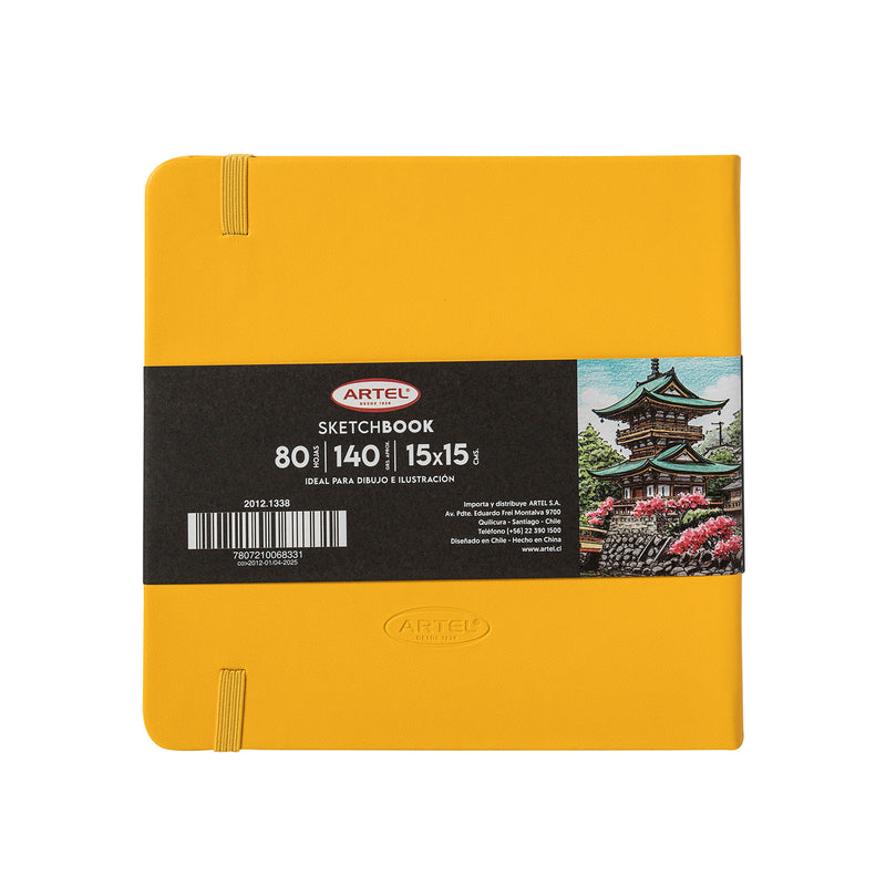 Sketchbook Artel 15X15 Amarilla