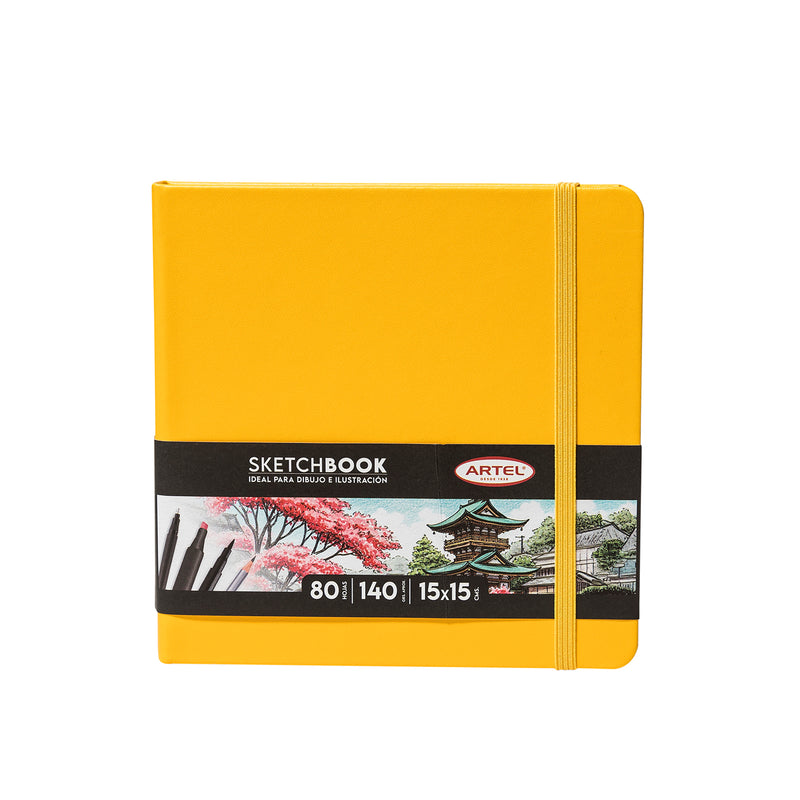 Sketchbook Artel 15X15 Amarilla