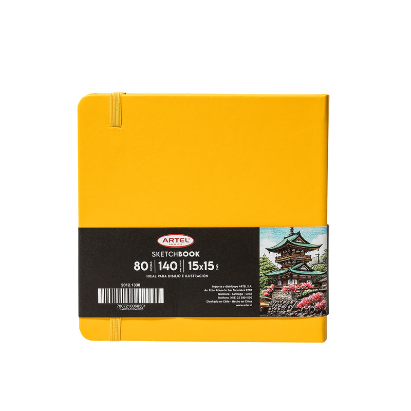 Sketchbook Artel 15X15 Amarilla