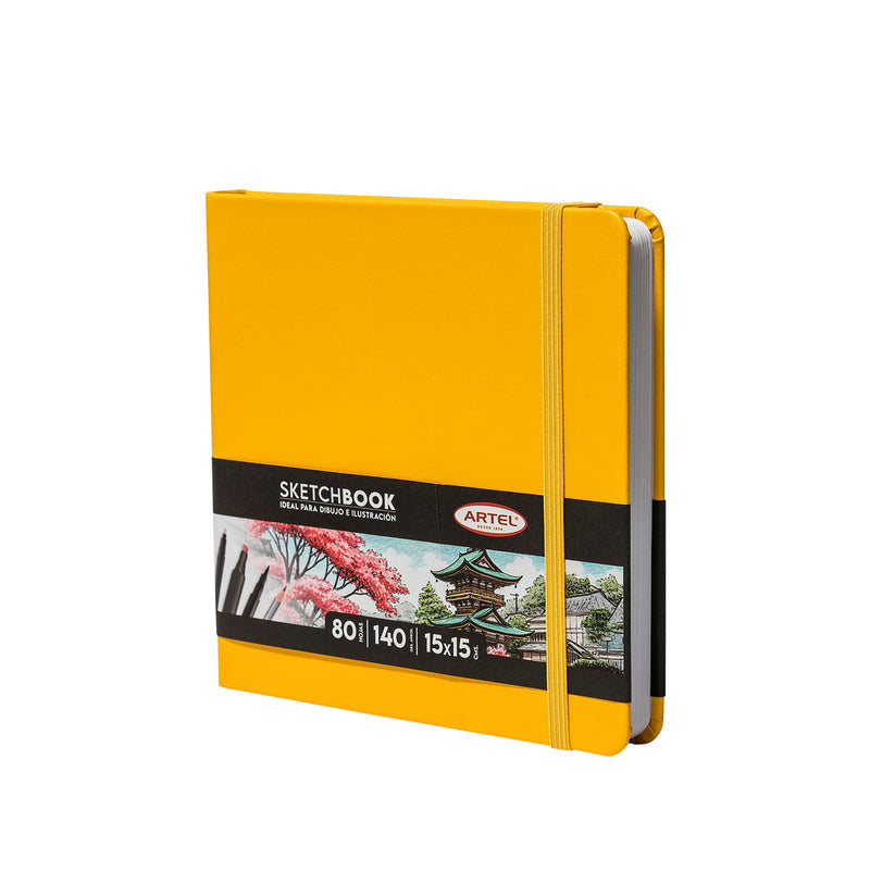 Sketchbook Artel 15X15 Amarilla