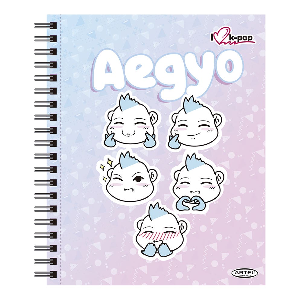 Cuaderno Universitario K-Pop 100 Hojas 7Mm Hojas Diseño Aleatorio Artel