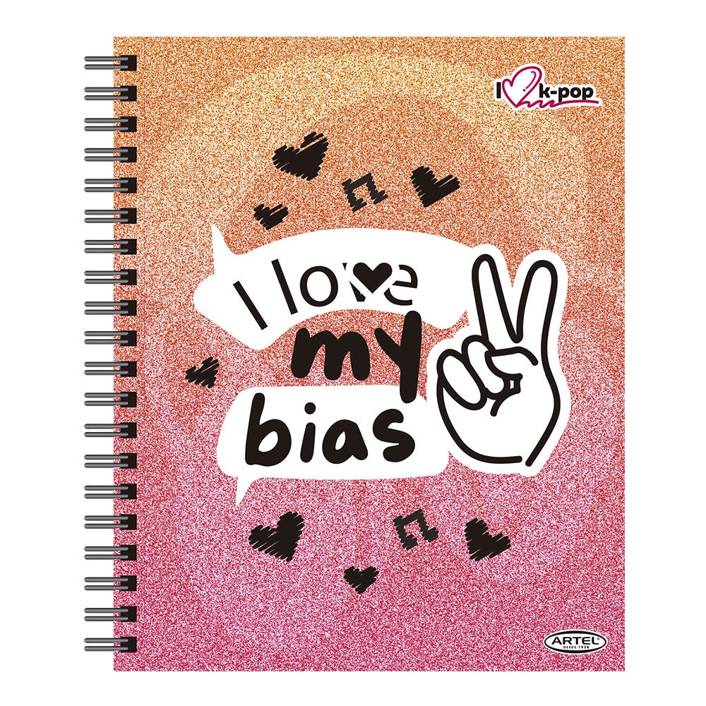 Cuaderno Universitario K-Pop 100 Hojas 7Mm Hojas Diseño Aleatorio Artel