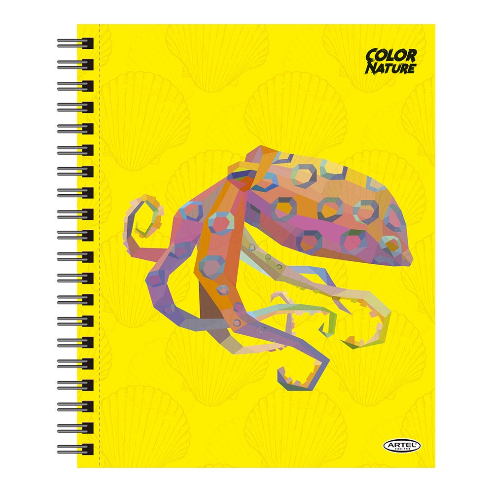 Cuaderno Universitario Animal Color 100 Hojas 7Mm Hojas Diseño Aleatorio Artel