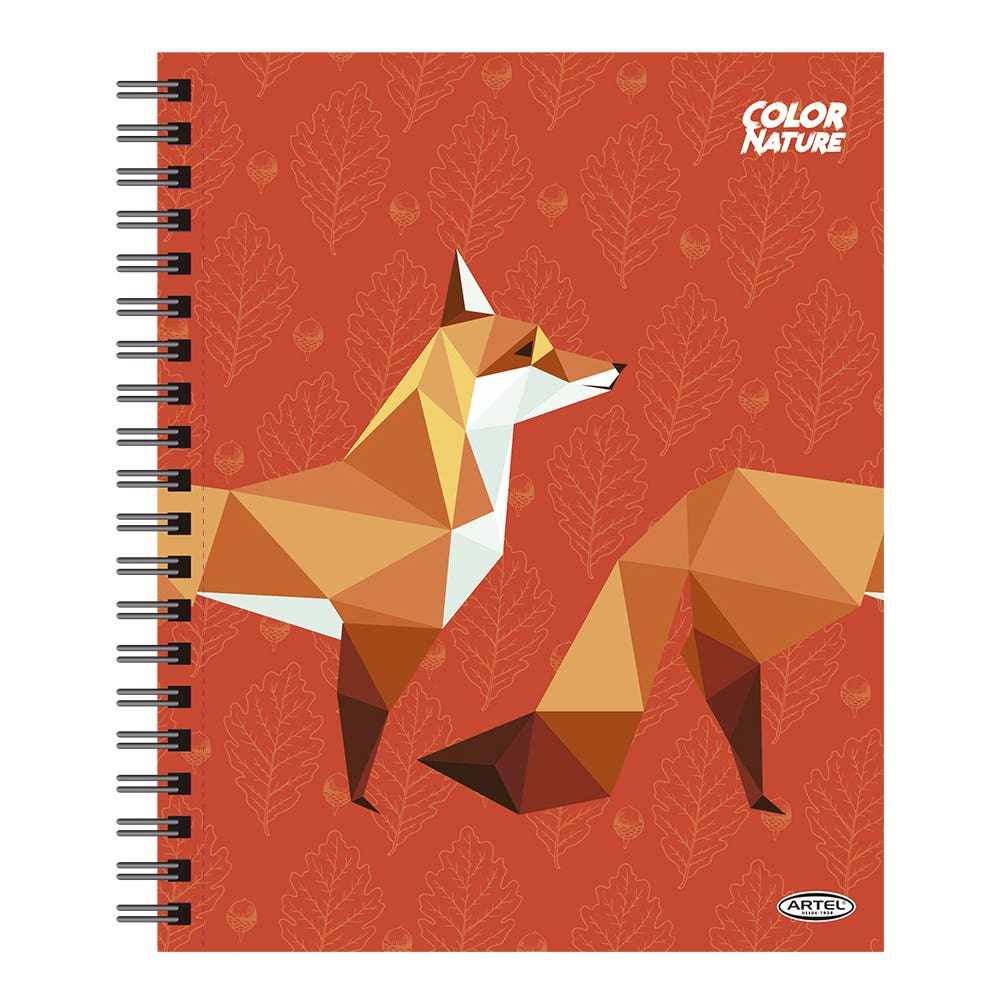 Cuaderno Universitario Animal Color 100 Hojas 7Mm Hojas Diseño Aleatorio Artel