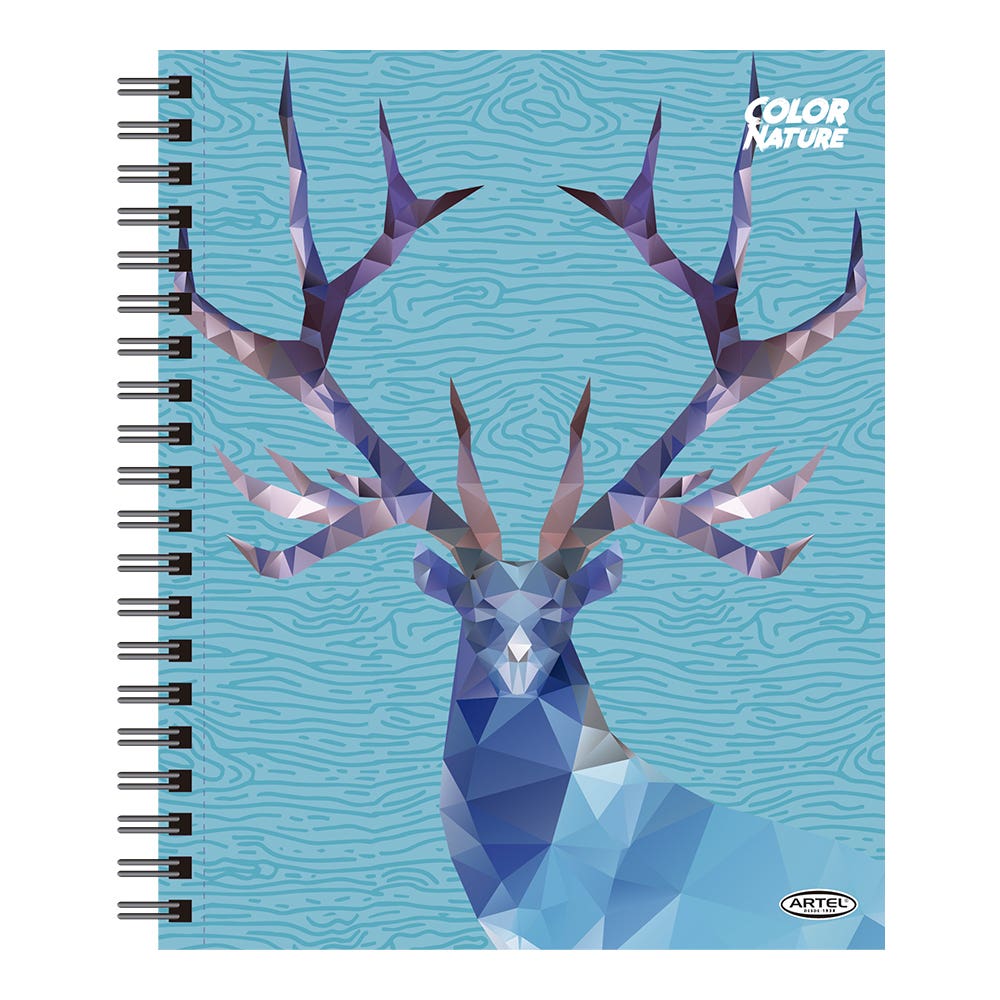 Cuaderno Universitario Animal Color 100 Hojas 7Mm Hojas Diseño Aleatorio Artel