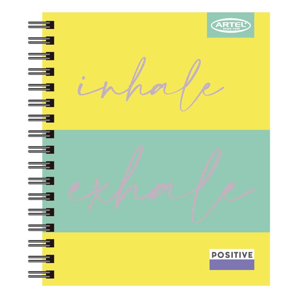 Cuaderno Book Positive 120 Hojas 7Mm Hojas Diseño Aleatorio Artel