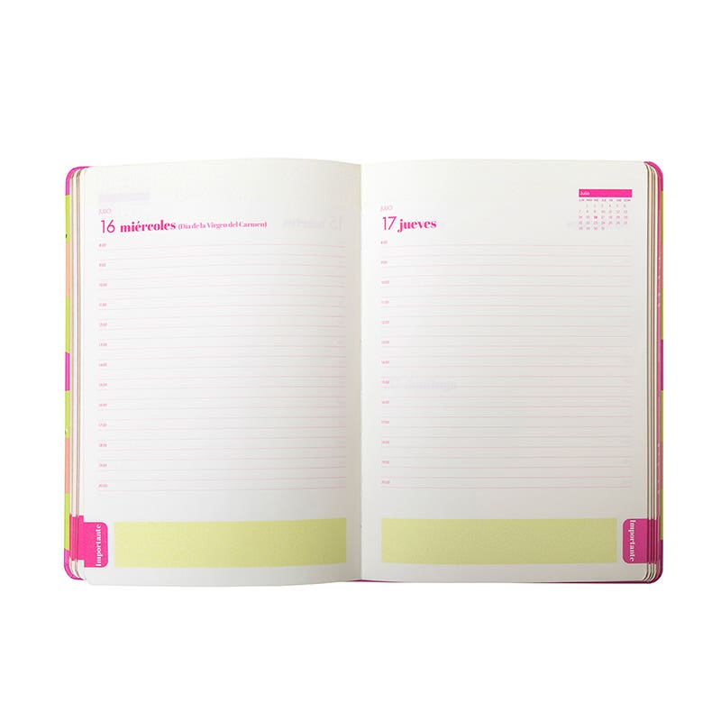 Agenda 2025 DxP Fuxia Print C/Elas