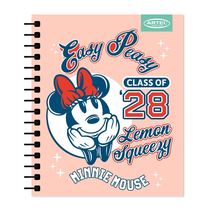 Cuaderno Book Artel 120 Hojas Diseño Minnie