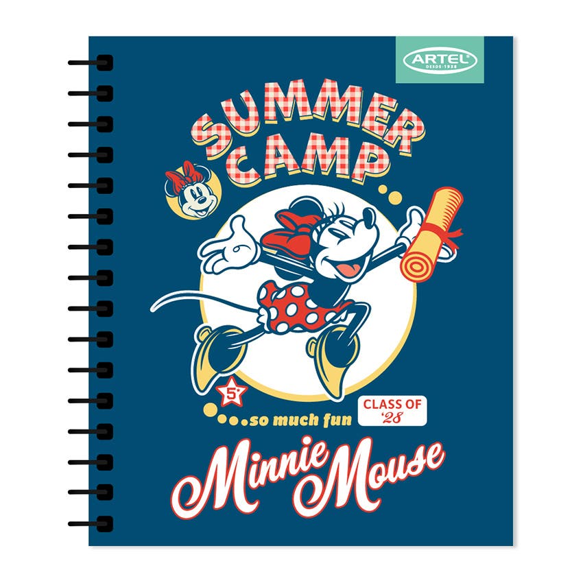 Cuaderno Book Artel 120 Hojas Diseño Minnie