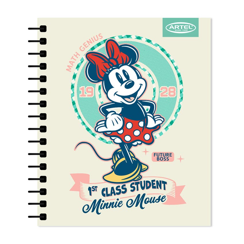 Cuaderno Book Artel 120 Hojas Diseño Minnie