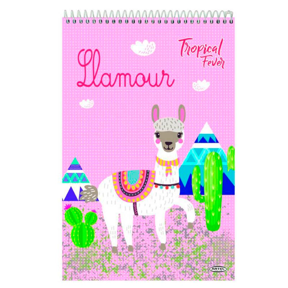 Croquera Tropical Fever 16x21cm. Diseño Aleatorio Artel