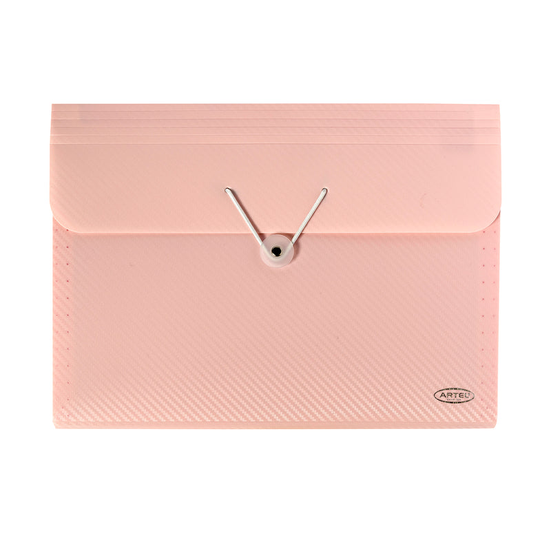 Carpeta Con Fuelle Artel Pastel 7 Divisiones