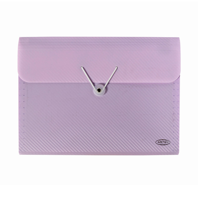 Carpeta Con Fuelle Artel Pastel 7 Divisiones