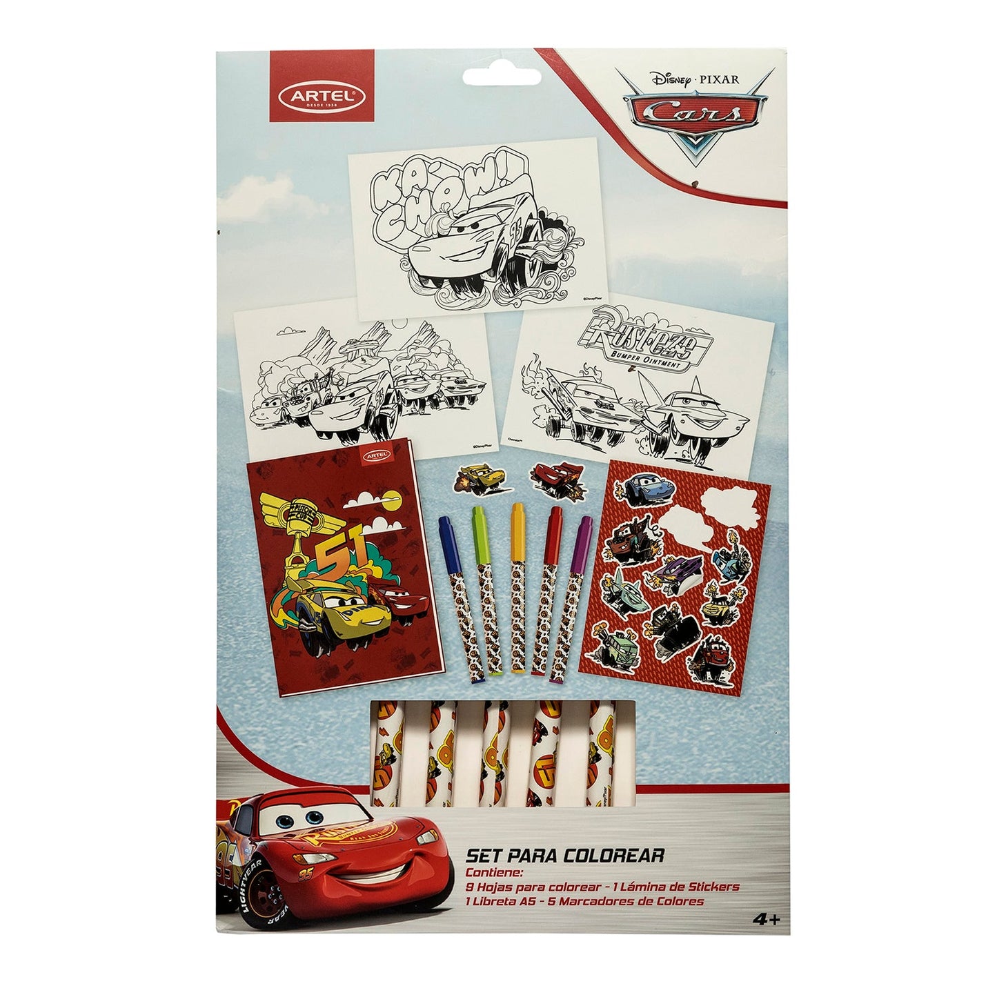 Set Colorear Artel Cars