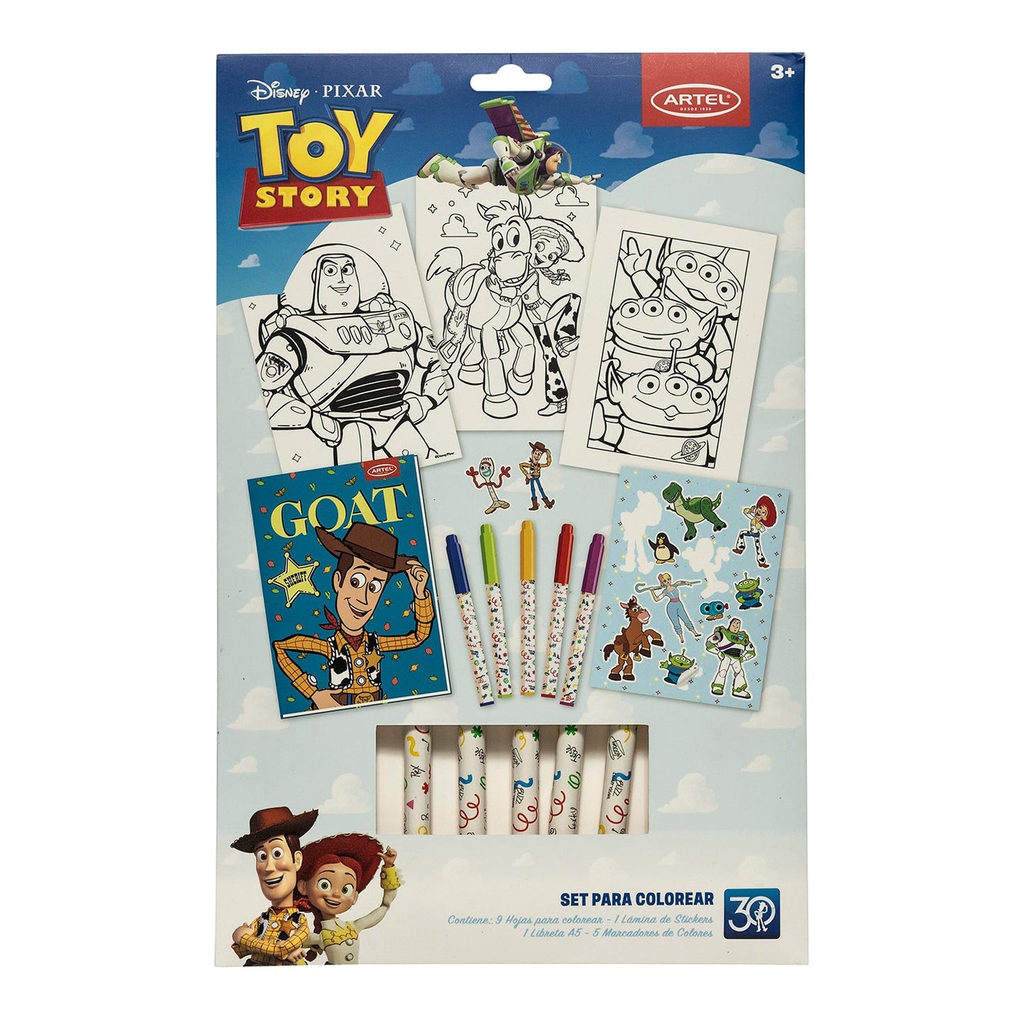 Set Colorear Artel Toy Story