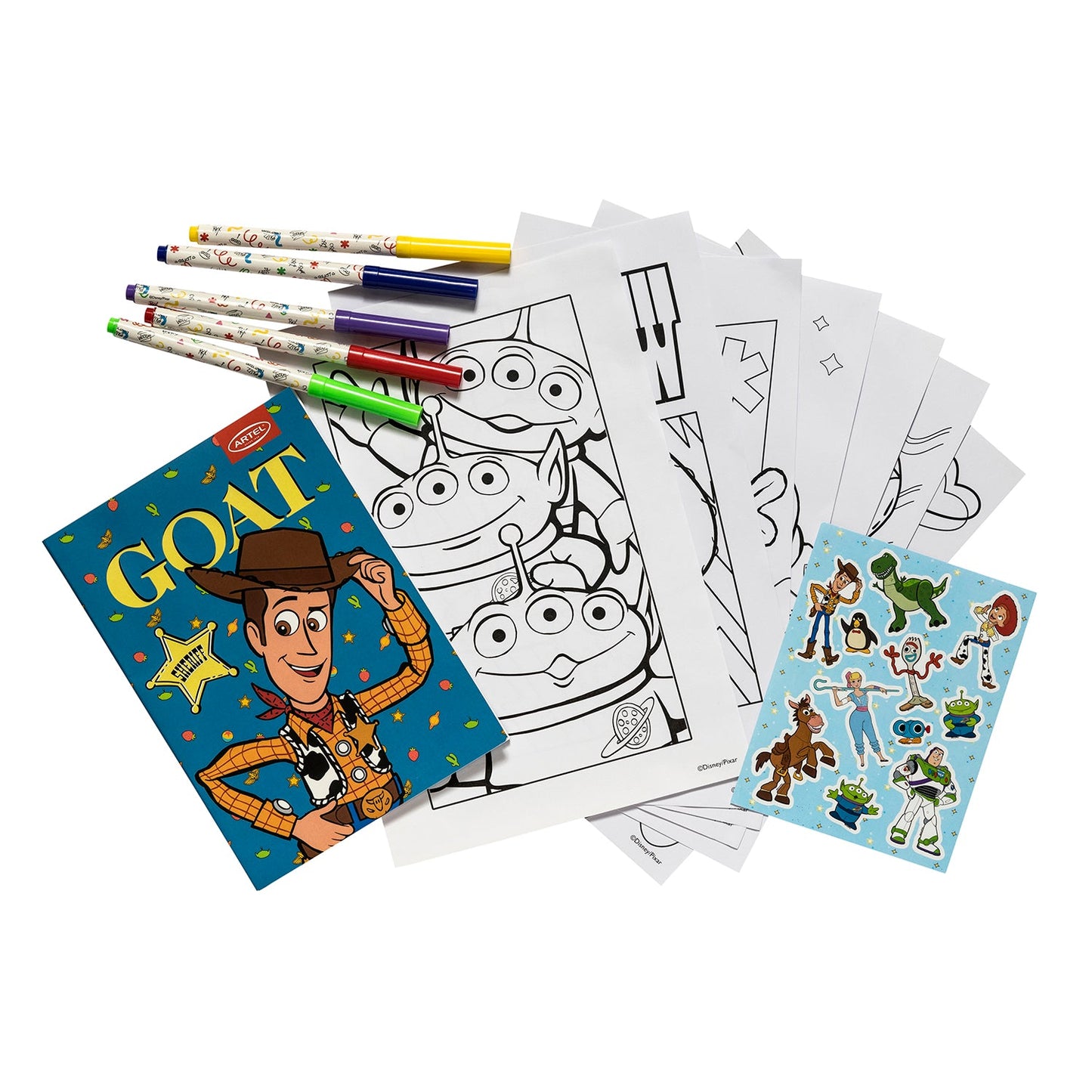 Set Colorear Artel Toy Story