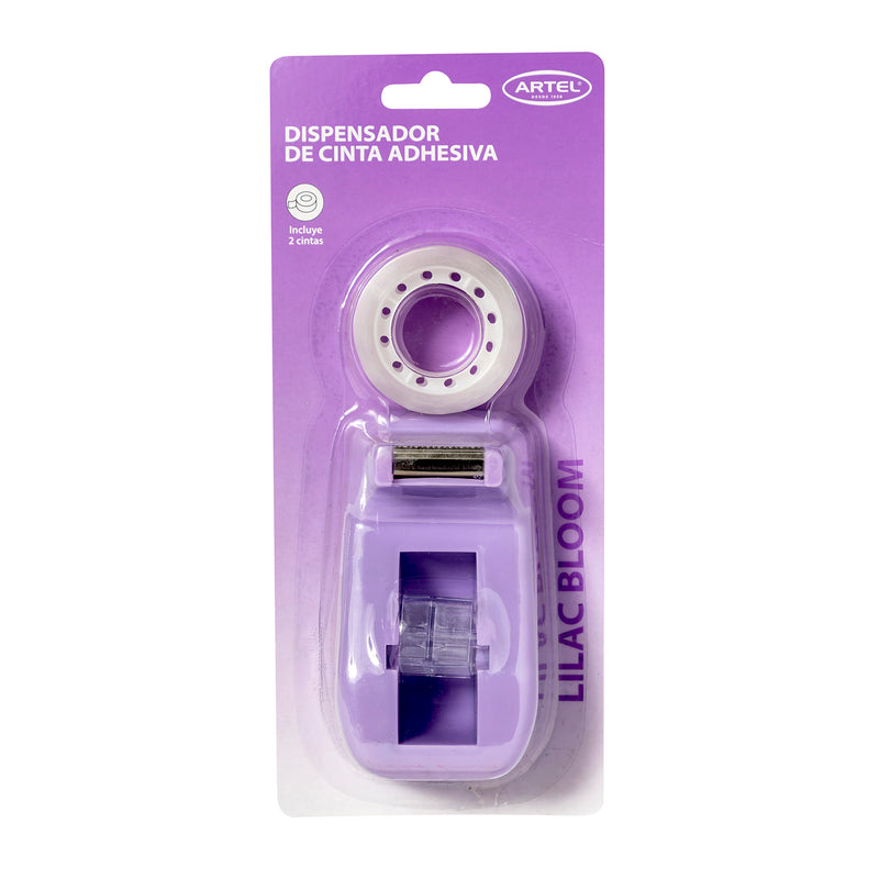 Blíster Dispensador Cinta Adhesiva Pastel + 2 Repuestos Artel