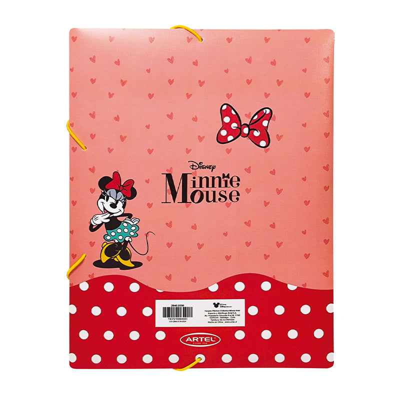 Carpeta Plástico Con Elástico Minnie Artel