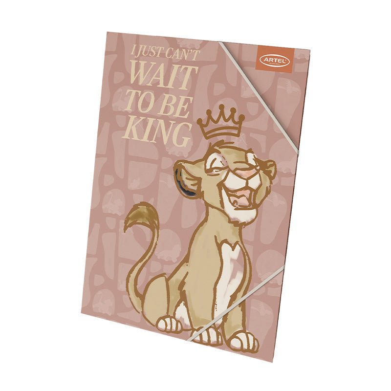 Carpeta Plástico Con Elástico Rey León Artel