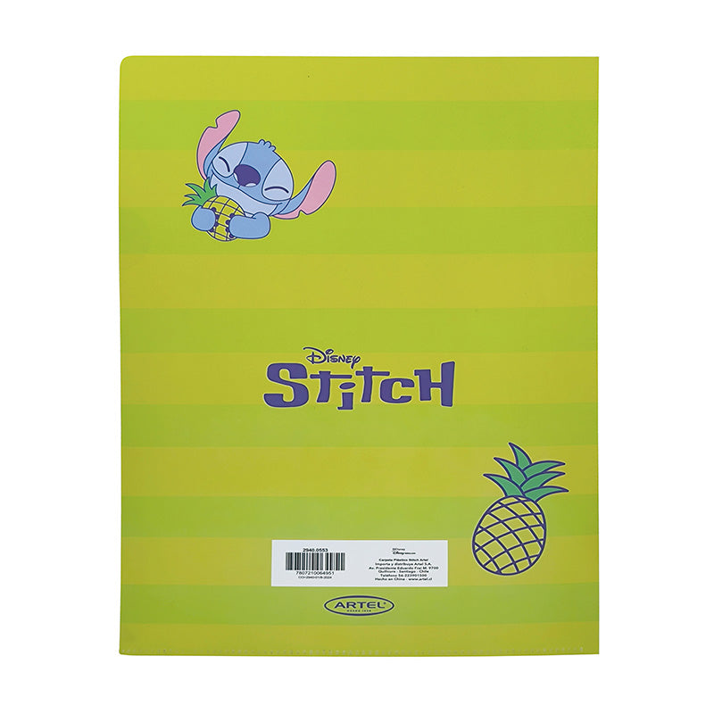 Set 2 carpetas Plásticas Stitch Artel