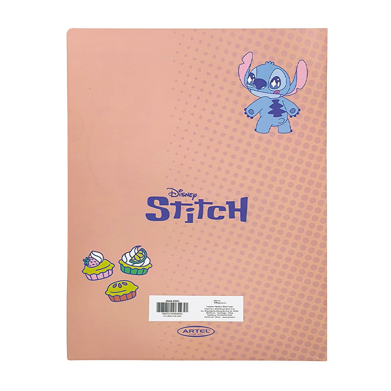 Set 2 carpetas Plásticas Stitch Artel
