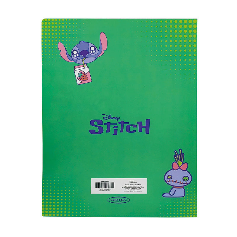 Set 2 carpetas Plásticas Stitch Artel
