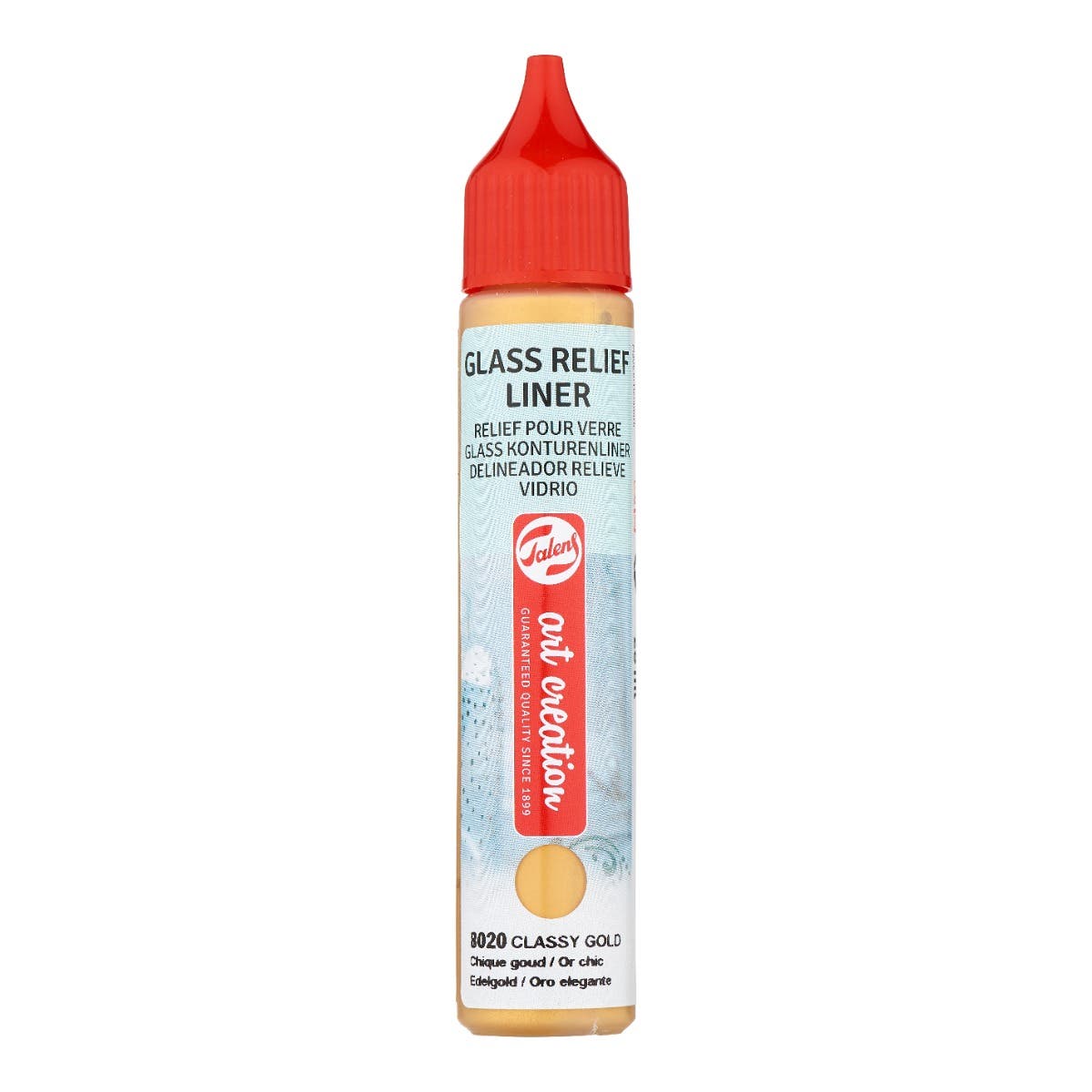 LINER VIDRIO 28 ML DORADO