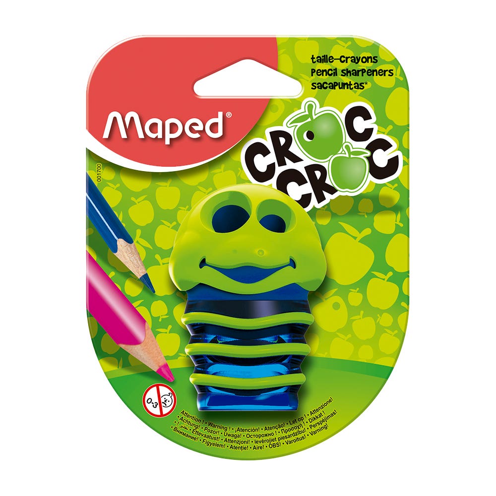 Blister Sacapuntas Doble Croc Croc Maped