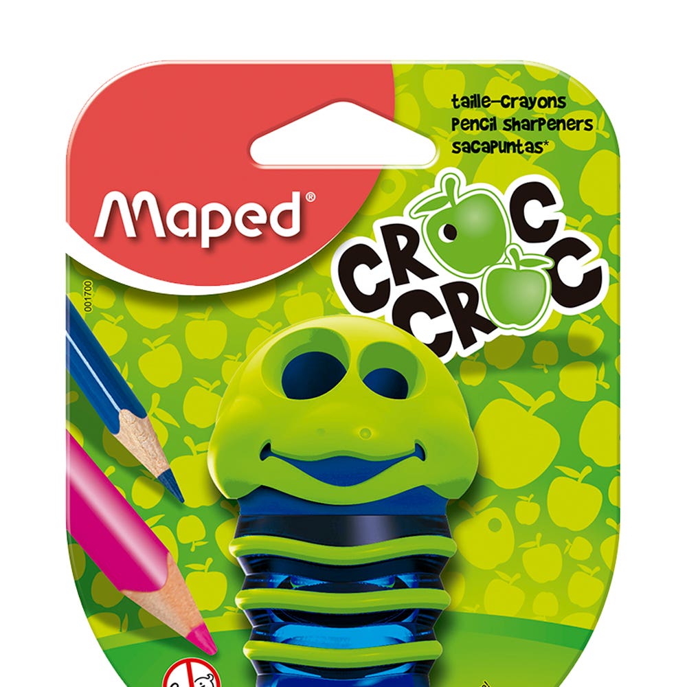 Blister Sacapuntas Doble Croc Croc Maped