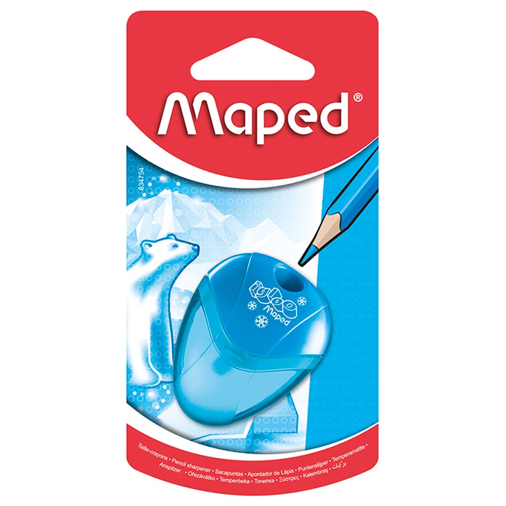 Blister Sacapuntas Simple con Depósito Igloo Maped